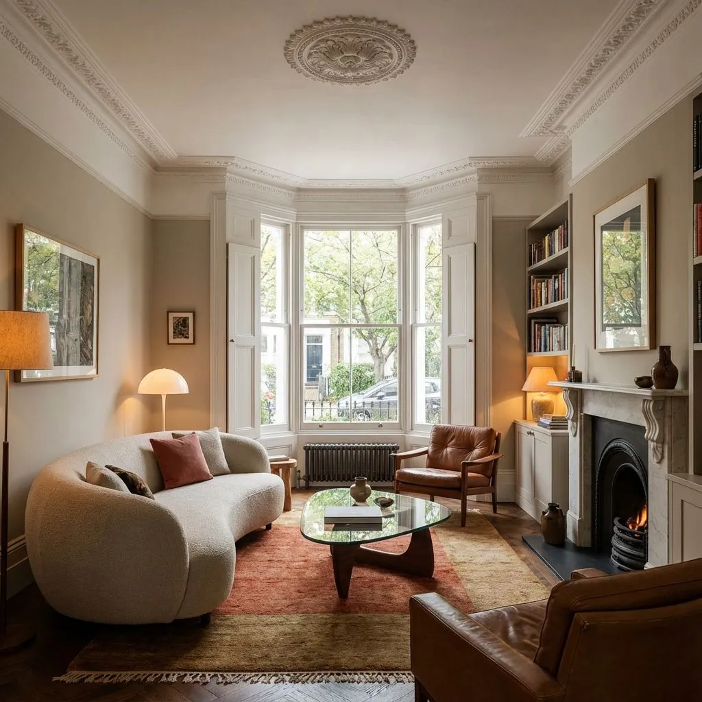 Illustrative wraparound extension with full-width glazing