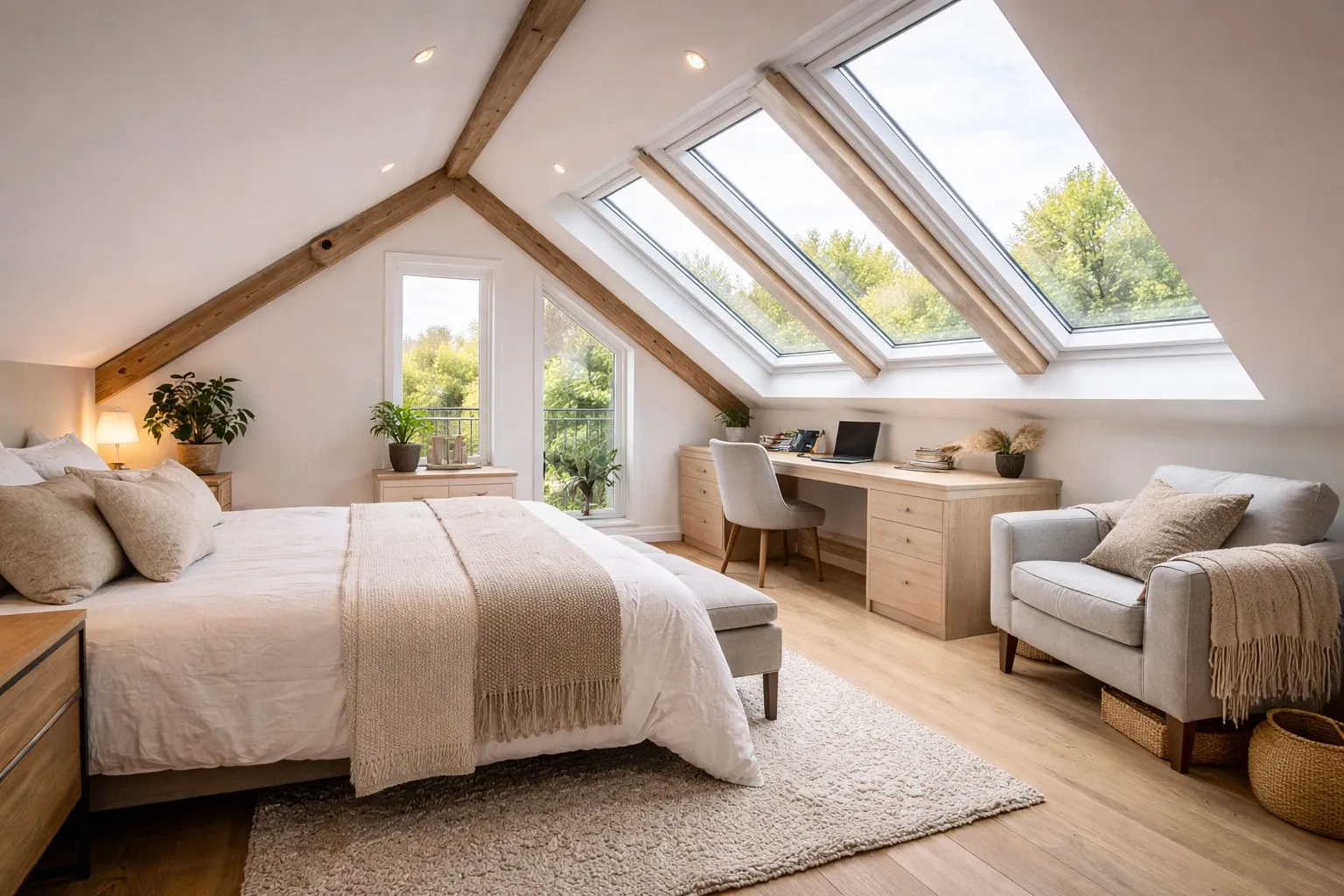 Illustrative rooflight loft conversion layout